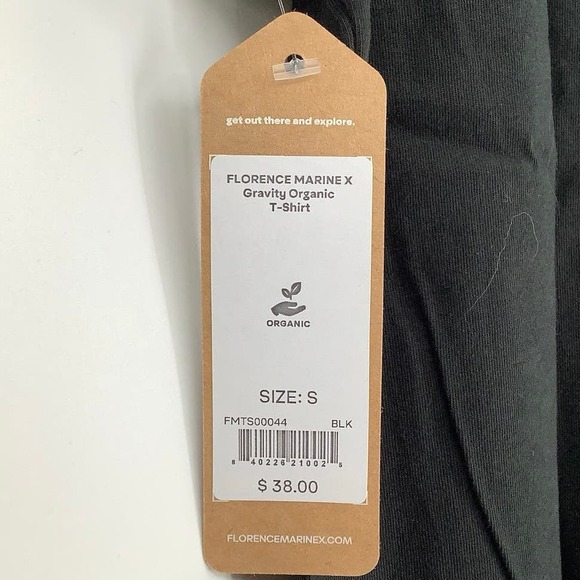 Florence Marine X Size Small Gravity Movie Organic T-Shirt Black $38 msrp M4-3 - Picture 9 of 10